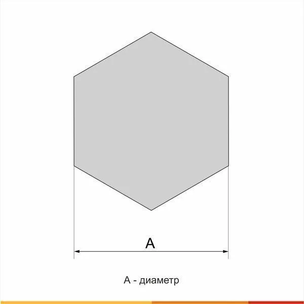 Шестигранник горячекатаный 24 12Х18Н10Т ГОСТ 5949-75 - 5